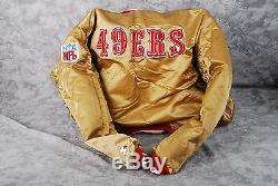 49ers Vintage Reversible Starter Jacket 1980's Gold/Red and Black Large Niners