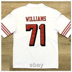 49ers jersey Trent Williams Authentic Style Captain / Madden Patch S M L XL 2XL