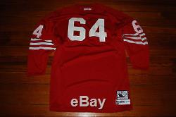 #64 Dave Wilcox San Francisco 49ers Mitchell Ness Throwback Jersey (60 4X-Large)