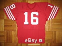 80s Authentic Sand-Knit SF 49ers Joe Montana jersey 44 PRO-Line Vintage