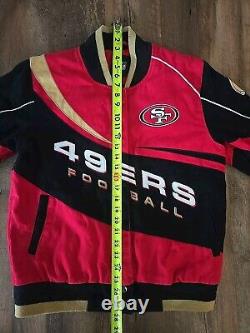 90s Vintage San Francisco 49ers Jacket Football Size Medium Measurements Photos