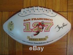 94 Authentic SF 49ers Jerry Rice WILSON Football SIGNED