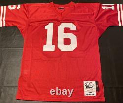 AUTHENTIC MITCHELL AND NESS NFL SAN FRANCISCO 49ers JOE MONTANA JERSEY SIZE 44 L
