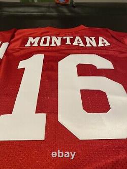 AUTHENTIC MITCHELL AND NESS NFL SAN FRANCISCO 49ers JOE MONTANA JERSEY SIZE 44 L