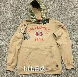 AUTHENTIC Nike 2019 San Francisco 49ers Salute to Service Hoodie All Sizes STS