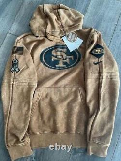 AUTHENTIC Nike 2023 San Francisco 49ers Salute To Service Pullover Hoodie