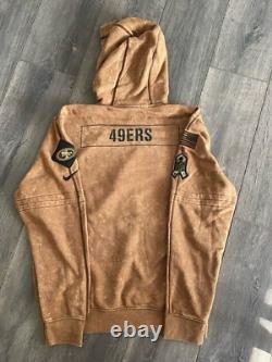 AUTHENTIC Nike 2023 San Francisco 49ers Salute To Service Pullover Hoodie