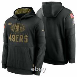 AUTHENTIC Nike San Francisco 49ers NFL Salute to Service Men's Hoodie Black NEW