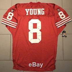 AUTHENTIC SAN FRANCISCO 49ers 1994 STEVE YOUNG WILSON JERSEY SZ 48 XL FLAWLESS