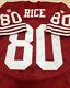 AUTHENTIC SF 49ERS JERRY RICE #80 PRO LINE by WILSON JERSEY Size 44