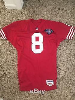 AUTHENTIC VTG STEVE YOUNG 49ERS NFL WILSON 75th Anniversary JERSEY 44