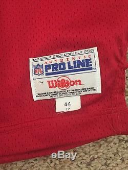 AUTHENTIC VTG STEVE YOUNG 49ERS NFL WILSON 75th Anniversary JERSEY 44
