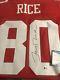 AUTOGRAPHED JERRY RICE SAN FRANCISCO 49ERS JERSEY Beckett Certified Signed