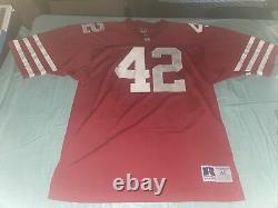 Adult? 48 Russell Athletic Ronnie Lott Jersey San Francisco 49Ers Authentic Red