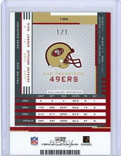 Alex Smith 05 Contenders CHAMPIONSHIP TICKET AUTO Rookie 1/1 49ers HOT TRUE 1/1