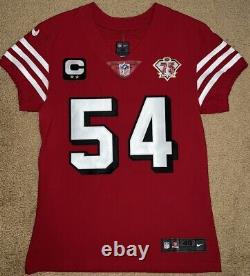 Authentic Fred Warner San Francisco 49ers Nike Vapor Elite Jersey Size 40/M