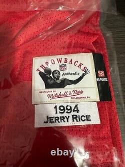 Authentic Jerry Rice San Francisco 49ers 1994 Jersey Mitchell & Ness Throwback