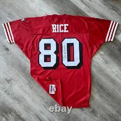 Authentic Jerry Rice San Francisco 49ers Jersey 48 XL Wilson Autographed