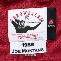 Authentic Joe Montana San Francisco 49ers Jersey Mitchell & Ness Throwback M