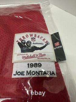 Authentic Joe Montana San Francisco 49ers Jersey Mitchell & Ness Throwback M