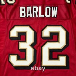 Authentic KEVAN BARLOW San Francisco 49ers Jersey 48 XL adidas