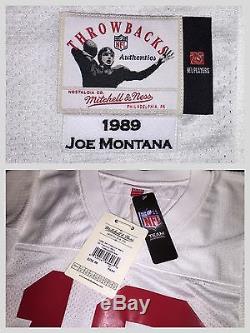 Authentic Mitchell & Ness Joe Montana SF 49ers Jersey Sz. 52