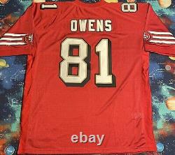 Authentic Mitchell & Ness NFL San Francisco 49ers Terrell Owens Football Jersey
