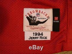 Authentic Mitchell and Ness Jerry Rice Jersey Size 44 San Francisco 49ers Retro