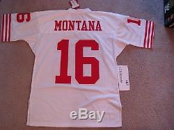 Authentic Mitchell and Ness Joe Montana Jersey Size 44 San Francisco 49ers NFL