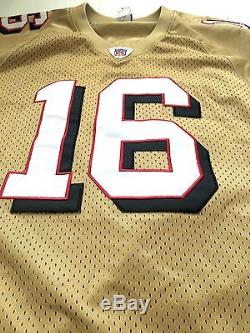 Authentic NFL Reebok Joe Montana San Francisco 49ers Gold Rare Jersey