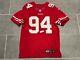 Authentic Nike Elite San Francisco 49ers Justin Smith Home Red Jersey 40