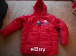 Authentic Nike On-Field San Francisco 49ers Puffy Hoodie Jacket Men XL TAGS NEW