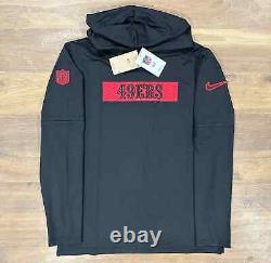 Authentic Nike San Francisco 49ers Sideline Hoodie Long Sleeve Shirt NEW 2024