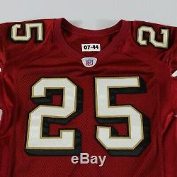 Authentic San Francisco 49ers 2007 Team Issue Pro Cut 44 Jersey Reebok #25