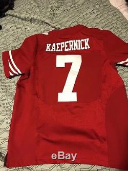 Authentic San Francisco 49ers #7 Colin Kaepernick Nike Sewn Adult 48 Jersey