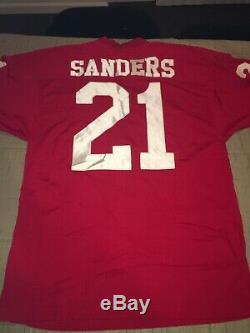 Authentic San Francisco 49ers Jersey Deion Sanders Russell Athletic 75th Sz 48