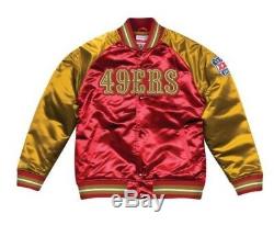 Authentic San Francisco 49ers Mitchell & Ness NFL Tough Seasons Satin Jacket