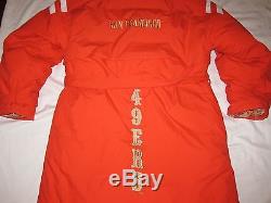 Authentic San Francisco 49ers NFL Parka TRIPLE FAT GOOSE Sideline Coat Men's XL