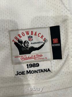 Authentic Throwback Joe Montana Mitchell & Ness jersey San Francisco 49ers M 40