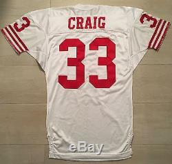 Authentic Wilson San Francisco 49ers Roger Craig Game Jersey pro line prestige
