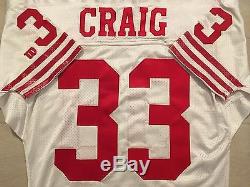 Authentic Wilson San Francisco 49ers Roger Craig Game Jersey pro line prestige