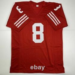 Autographed/Signed STEVE YOUNG San Francisco Red Football Jersey JSA COA Auto