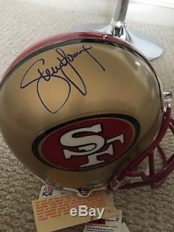 Autographed Steve Young SF San Francisco 49ers NFL Football Helmet Full Size