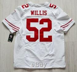 BNWT Patrick Willis San Francisco 49ers NFL Elite White Men's Jersey size L (44)