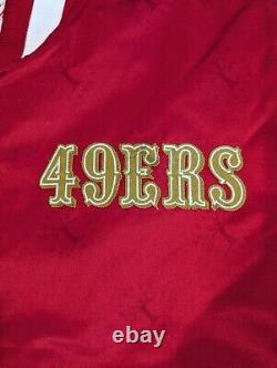 BNWT Sz XL San Francisco 49ers Mitchell & Ness Faithful to the Bay Satin Jacket