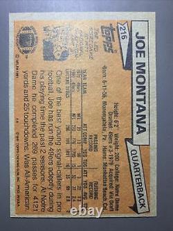 Beautiful Example! 1981 Topps Joe Montana Rookie Rc Psa 8-9 Get Graded! #99d