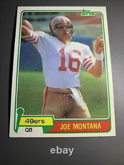 Beautiful Example! 1981 Topps Joe Montana Rookie Rc Psa 8-9 Get Graded! #99d