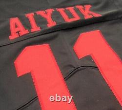 Brandon Aiyuk #11 San Francisco 49ers Stitched Black Color Rush Jersey NWT
