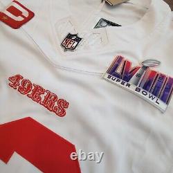 Brock Purdy #13 San Fran 49ers Stitched White F. U. S. E. SB LVIII Jersey withC Patch