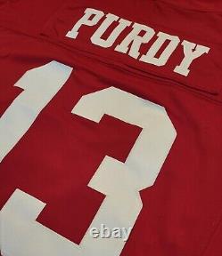 Brock Purdy #13 San Francisco 49ers Stitched Red F. U. S. E. Jersey withCPT C Patch